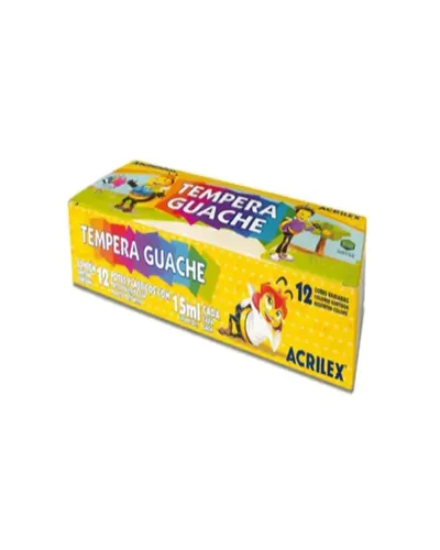 TemperaAcrilex12Col.Guache15Ml