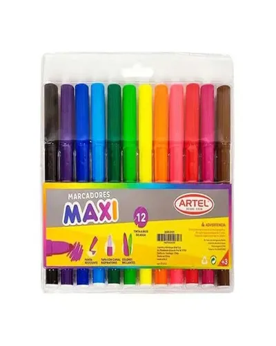 MarcadorEscolarJumbo12Col.ArtelMaxi