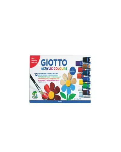 Set Acrilicos 12 Colores .Giotto12Ml