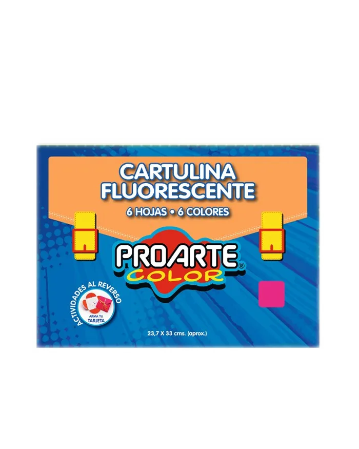 Estuche Cartulina Fluorescente