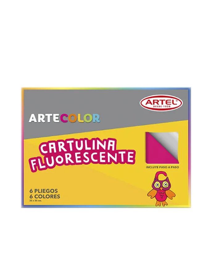 Estuche Cartulina Fluorescente