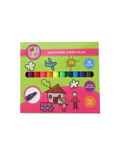 Marcadores  Jumbo 12 Colores