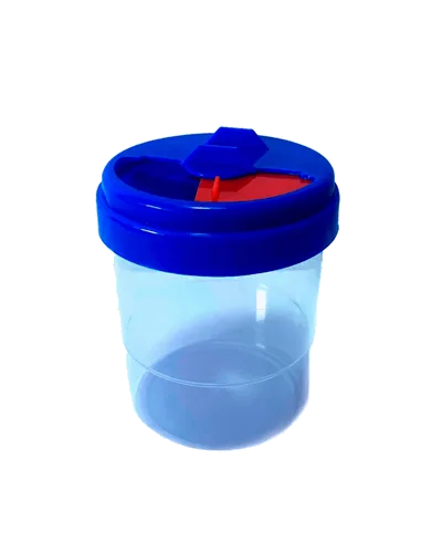 Vaso lava-pincel antiderrame