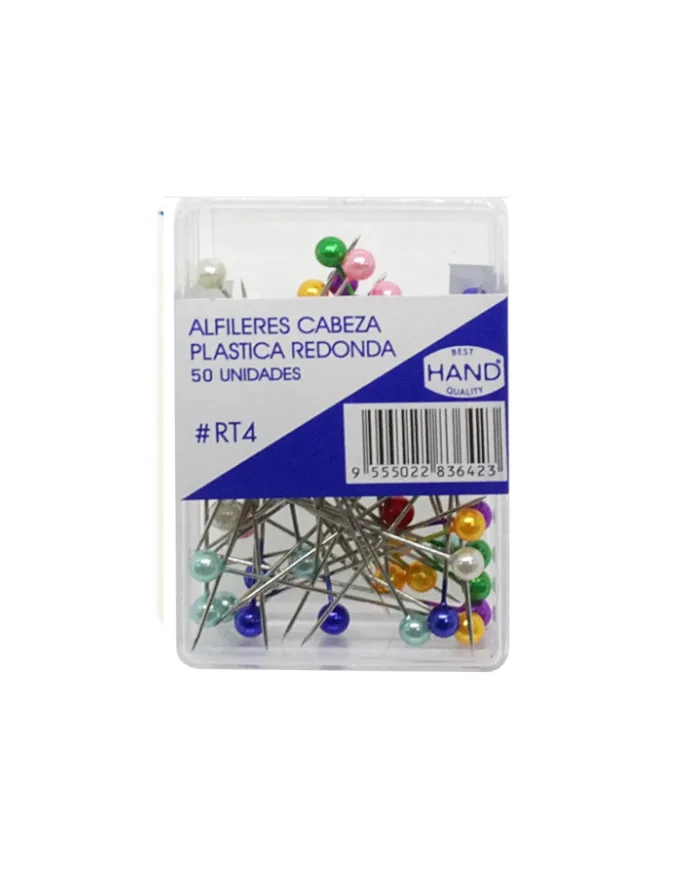 Alfiler Hand Color 50 Unid