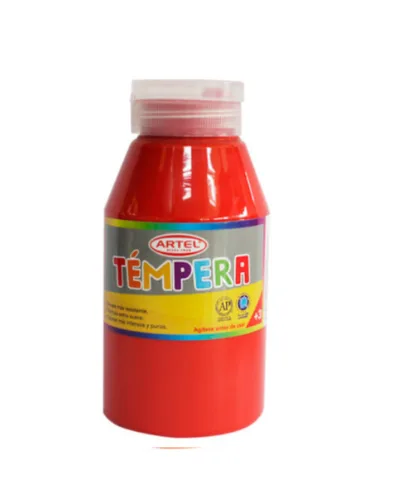 Témpera Artel 250ml Rojo Berm.