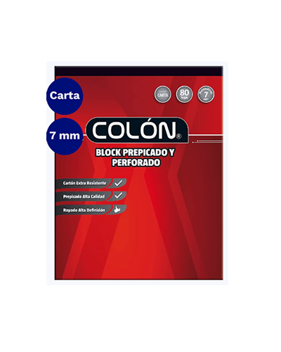 Block Apuntes Colón Carta 80h