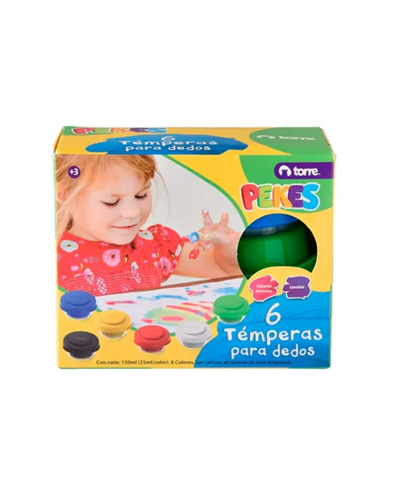 Témpera de Dedos Torre Pekes