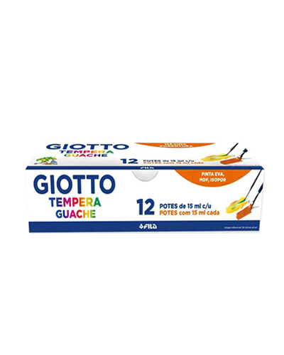 Tempera Giotto 12 Colores 15ml