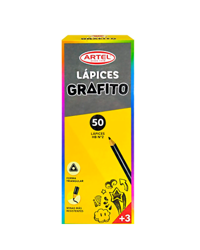 Lápiz Artel 2HB Triangular