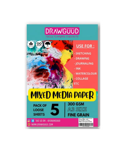 Pack A3 Mix Media Marker 5 Hojas