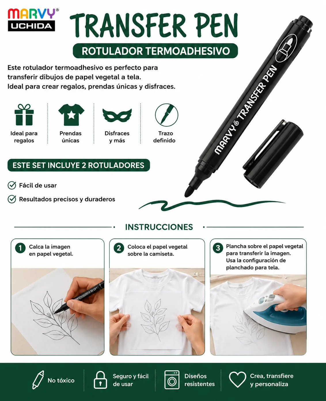 Rotulador Termoadhesivo 922 Negro